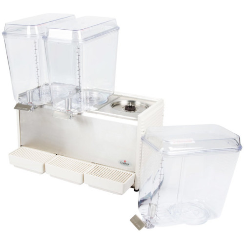 Crathco D35-4 Classic Bubbler Refrigerated Beverage Dispenser, (3)5-Gallon Bowl(s), Plastic Side Panels & Drip Tray, 1/3hp, 120/60/1-ph, NSF Listed