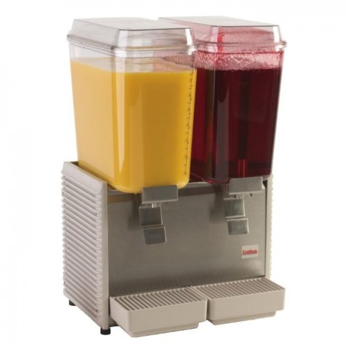 Crathco D25-4 Classic Bubbler Refrigerated Beverage Dispenser (2)5-Gal Bowl(s), Plastic Side Panels and Drip Tray, 120/60/1-ph, NSF Listed
