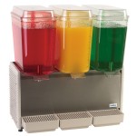 Crathco D35-4 Classic Bubbler Refrigerated Beverage Dispenser, (3)5-Gallon Bowl(s), Plastic Side Panels & Drip Tray, 1/3hp, 120/60/1-ph, NSF Listed