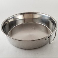 CP12C 12 inch Stainless Steel Cake Pan with Handle, 1 each