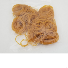 RB100 Yellow Rubber Band, 2” x 1.5”, 3.5 oz (100g) 1 bag