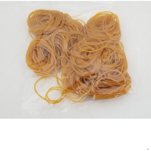 RB100 Yellow Rubber Band, 2” x 1.5”, 3.5 oz (100g) 1 bag