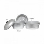 SA30 4pcs Big Hole Aluminum Steamers, 12 Diameter x 19-1/4 Height inch, 1 Set