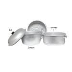 SA40S 4pcs Small Hole Aluminum Steamers, 16 Diameter x 21-1/2 Height inch, 1 set