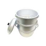SA40 40cm Aluminum Steamers, Big Hole, 4Pcs Set, 16(d) x 21-1/2(h) inch, 1 set