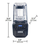 Hamilton Beach HBH855 The Summit® Edge High-Performance Blender, 48oz Container, 3.5hp, 13.5amp, 120v/60/1-ph, NSF Listed