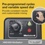 Hamilton Beach HMD1000 MixStation™ Single-Spindle Heavy Duty Drink Mixer, 3/4hp, 6Amps, 120v/60/1-ph, NSF Listed