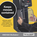 Hamilton Beach HMD1000 MixStation™ Single-Spindle Heavy Duty Drink Mixer, 3/4hp, 6Amps, 120v/60/1-ph, NSF Listed