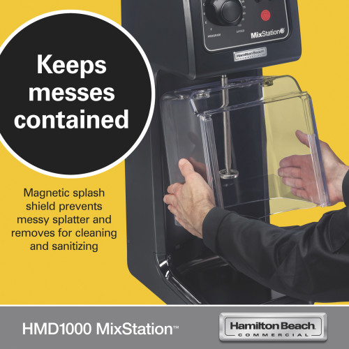 Hamilton Beach HMD1000 MixStation™ Single-Spindle Heavy Duty Drink Mixer, 3/4hp, 6Amps, 120v/60/1-ph, NSF Listed