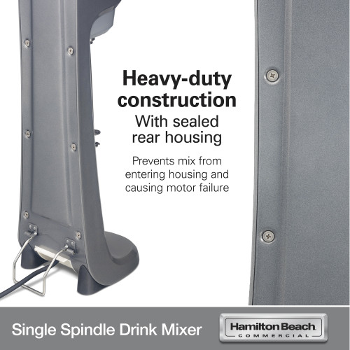 Hamilton Beach HMD200R Single-Spindle Drink Mixer, 1/3hp, 300w, 120v/60/1-ph, NSF Listed