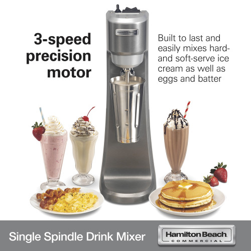 Hamilton Beach HMD200R Single-Spindle Drink Mixer, 1/3hp, 300w, 120v/60/1-ph, NSF Listed