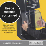 Hamilton Beach HMD880 MixStation™ Single-Spindle Drink Mixer, 1/3hp, 4.8amps, 120v/60/1-ph, NSF Listed