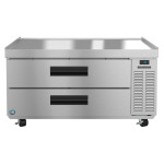 Hoshizaki CR49A 49(w) inch (2)Drawer(s) Refrigerated Chef Base, 10.6Cu.ft, 700lb Load Capacity, Casters, 1/5hp, 115v/60/1, ETL Listed