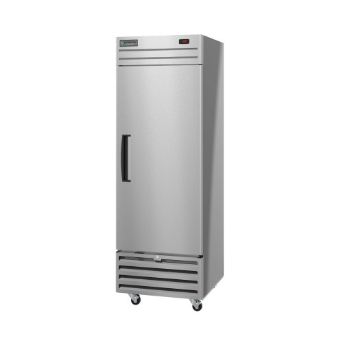 Hoshizaki EF1A-FS 27.5(w) inch (1)Solid Door(s) Bottom Mount Upright Reach-In Freezer, 17.74Cu.ft, (3)Shelve(s), 1/3hp, Casters, 115v/60/1, UL Listed, ENERGY STAR®
