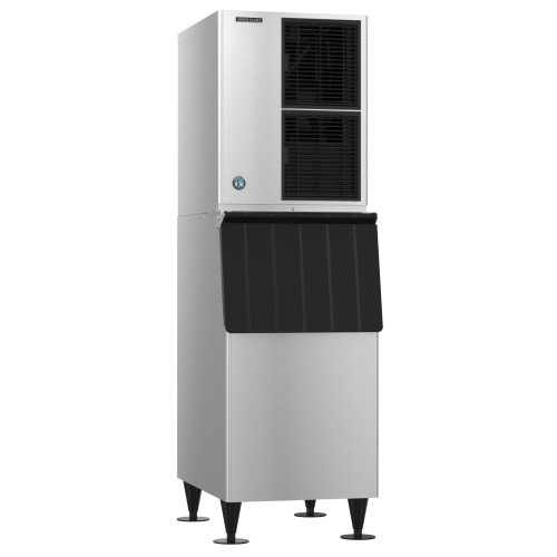 Hoshizaki KM-660MAJ/B-300SF 22(w) inch 650lb/24hr Crescent Cuber Ice Maker with Bin – 300lb Storage, Air-Cooled, 115v/60/1, NSF Listed
