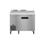 Hoshizaki PR46B 46(w) inch (1)Solid Door(s) Pizza Prep Table, 11.23Cu.ft, (2)Shelve(s), (6)1/3 Pan(s), Casters, 1/3hp, 115v/60/1, ETL Listed