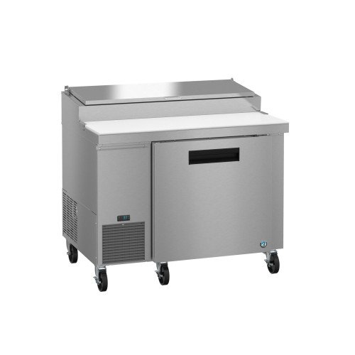Hoshizaki PR46B 46(w) inch (1)Solid Door(s) Pizza Prep Table, 11.23Cu.ft, (2)Shelve(s), (6)1/3 Pan(s), Casters, 1/3hp, 115v/60/1, ETL Listed