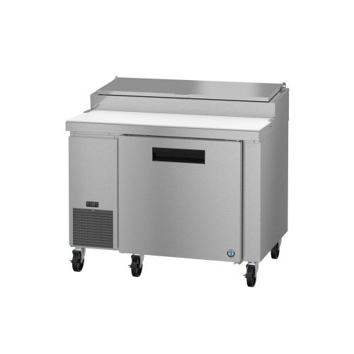 Hoshizaki PR46B 46(w) inch (1)Solid Door(s) Pizza Prep Table, 11.23Cu.ft, (2)Shelve(s), (6)1/3 Pan(s), Casters, 1/3hp, 115v/60/1, ETL Listed