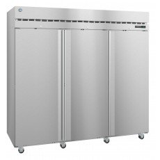 Hoshizaki F3A-FS, 82.5(w) inch (3)Solid Door(s) Top Mount Upright Freezer, 79.03Cu.ft, (9)Shelve(s), (2)3/4hp, Casters, 230v/60/1, ETL Listed