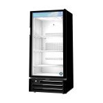 Hoshizaki RM-10-HC-BLK 25(w) inch (1)Glass Door(s) Countertop Merchandiser Refrigerator, Black, 8.75Cu.ft, (3)Shelve(s), 1/5hp, 115v/60/1, UL Listed