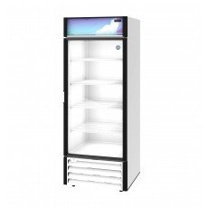 Hoshizaki RM-26-HC-WHT 29.75(w) inch (1)Glass Door(s) Merchandiser Refrigerator, White, 26Cu.ft, (5)Shelve(s), 1/3hp, Silver, 115v/60/1, UL Listed