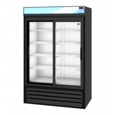 Hoshizaki RM-45-SD-HC-BLK 51(w) inch (2)Sliding Glass Door(s) Bottom Mount Merchandiser Refrigerator, Black, 38.26Cu.Ft, (10)Shelve(s), 1/2hp, 115v/60/1, UL Listed, ENERGY STAR®