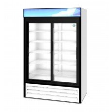 Hoshizaki RM-45-SD-HC-WHT 51(w) inch (2)Sliding Glass Door(s) Bottom Mount Merchandiser Refrigerator, White, 38.26Cu.Ft, (10)Shelve(s), 1/2hp, 115v/60/1, UL Listed, ENERGY STAR®