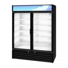 Hoshizaki RM-49-HC-BLK 60(w) inch (2)Glass Door(s) Bottom Mount Merchandiser Refrigerator, Black, 42.61Cu.ft, (10)Shelves(s), 1/2hp, 115v/60/1, UL Listed
