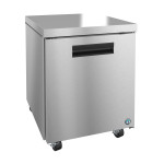 Hoshizaki UF27B 27(w) inch (1)Door(s) Undercounter Freezer, 7.21Cu.Ft, (1)Shelve(s), Casters, 1/5hp, 115v/60/1, ETL Listed
