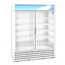 Hoshizaki RM-49-HC-WHT 42.61 Cu. Ft. White Glass Door Merchandiser Refrigerator, 60 Inch Wide, ENERGY STAR
