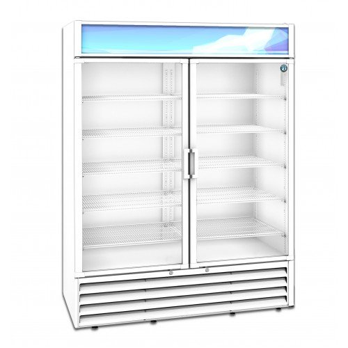 Hoshizaki RM-49-HC-WHT White Glass Door Merchandiser Refrigerator