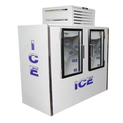 Fogel ICB-2-GL 76(w) inchIce Merchandisers, 60Cu.ft, Outdoor (2)Solid Hinge Door(s) Ice Merchandisers, (225)7lb Ice Bag(s) Capacity, 1/2hp, UL Listed 