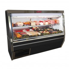 Howard-McCray SC-CDS34N-10-BE-LS-LED 120(w) inch Deli Meat & Cheese Refrigerated Display Case, Straight Solid End, Self-Contained, (1)Shelf, Black, 1/2hp, 13.8amps, 115v/60/1-ph, UL Listed