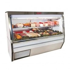 Howard-McCray SC-CDS34N-10-S-LS-LED 120(w) inch Deli Meat & Cheese Refrigerated Display Case, Straight Solid End, Stainless Steel, Self-Contained, (1)Shelf, 1/2hp, 13.8amps, 115v/60/1-ph, UL Listed
