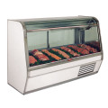 Howard-McCray SC-CMS32E-4C-LED 50(w) inch Curved Glass Refrigerated Red Meat Service Case, Self-Contained, White Exterior/Interior, 1/4hp, 12amps, 120/60/1-ph, UL Listed