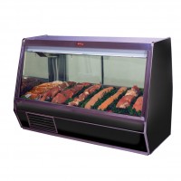 Howard-McCray SC-CMS32E-8-BE-LED 98(w) inch Red Meat Refrigerated Service Case, Straight Glass, Self-Contained, Black Exterior, 1/3hp, 16amps, 120/60/1-ph, UL Listed