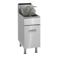 Imperial IFS-2525 Deep Fryers, 15.5(w) inch, (2)25lb Split Pot(s) Oil Capacity, Floor Model, (4)Tub Fired Burner(s), (2)Basket(s), 140k Total BTU/Hr, NSF Listed 