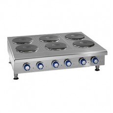Imperial IHPA-10-60-E Electric Hot Plates, 60(w) inch, Countertop, (10)Round Plate Element(s), 20kw, 77amps, 208v/60/1-ph, ETL Listed