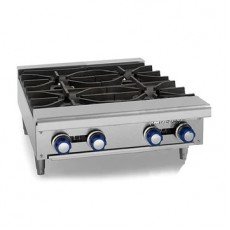 Imperial IHPA-4-24 Hot Plates, 24(w) inch, Countertop, (4)Open Burner(s), Natural Gas, 128k Total BTU/Hr, NSF Listed