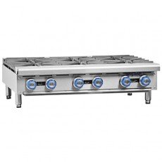 Imperial IHPA-6-36 Hot Plates, 36(w) inch, Countertop, (6)Open Burner(s), Natural Gas, 192k Total BTU/Hr, NSF Listed