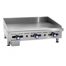 Imperial IMGA-6028-1 Gas Griddles, 60(w inch, (5)Burner(s), Countertop, Manually Controlled, 1 inch Thickness Plate, Natural Gas, 150k Total BTU/Hr, NSF Listed