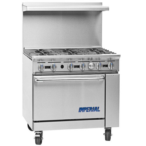 Imperial IR-2-G24-C Pro Series Restaurant Range, 36(w) inch, (2)Open Burner(s), 24(w) inch Griddle, Convection Oven, Natural Gas, 134k Total BTU/Hr, NSF Listed