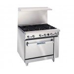 Imperial IR-2-G24-C Pro Series Restaurant Range, 36(w) inch, (2)Open Burner(s), 24(w) inch Griddle, Convection Oven, Natural Gas, 134k Total BTU/Hr, NSF Listed