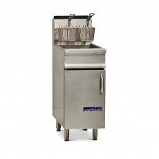 Imperial IRF-40-OP Open Pot Pro Range Match Deep Fryers, 15.5(w) inch, (40)lb(s) Oil Capacity, Floor Model, (2)Basket(s), 105k Total BTU/Hr, NSF Listed