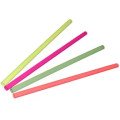 Poly King® UG-800-NEO 39191 8 inch Giant Straw, Assorted Neon, Unwrapped, 2400 each