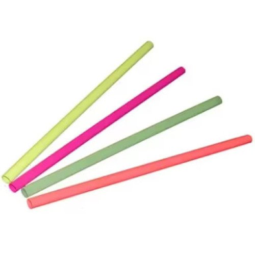 Poly King® UG-800-NEO 39191 8 inch Giant Straw, Assorted Neon, Unwrapped, 2400 each