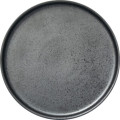 ITI Alloy™ AL-16-CS 9-7/8 inch Round Carbon Black Plate, Vitrified Stoneware, 12 each