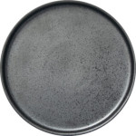 ITI Alloy™ AL-16-CS 9-7/8 inch Round Carbon Black Plate, Vitrified Stoneware, 12 each