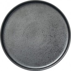 ITI Alloy™ AL-16-CS 9-7/8 inch Round Carbon Black Plate, Vitrified Stoneware, 12 each