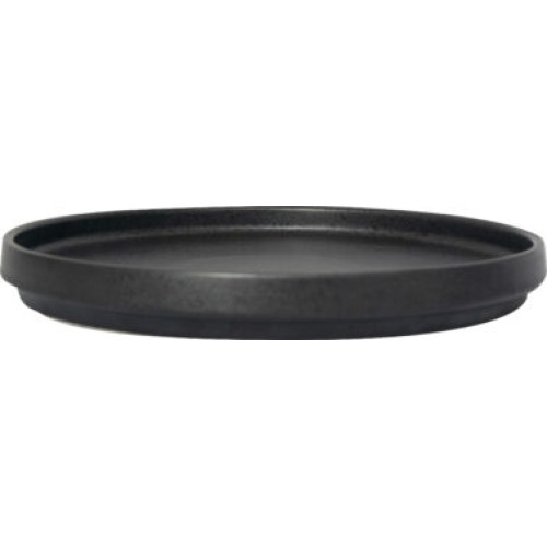 ITI Alloy™ AL-16-CS 9-7/8 inch Round Carbon Black Plate, Vitrified Stoneware, 12 each